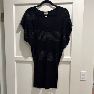 American Rag Black Sequin Knit Top